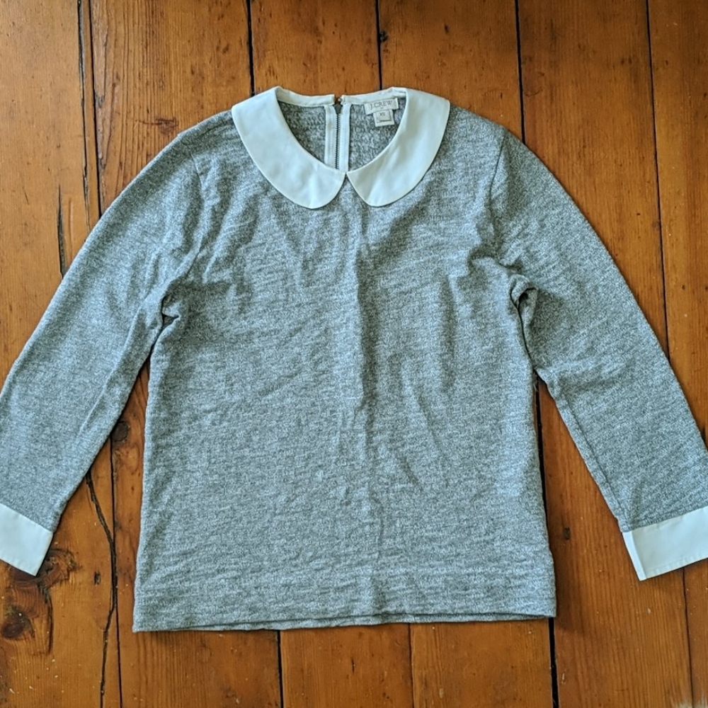 J Crew Peter Pan Collar Shirt XS